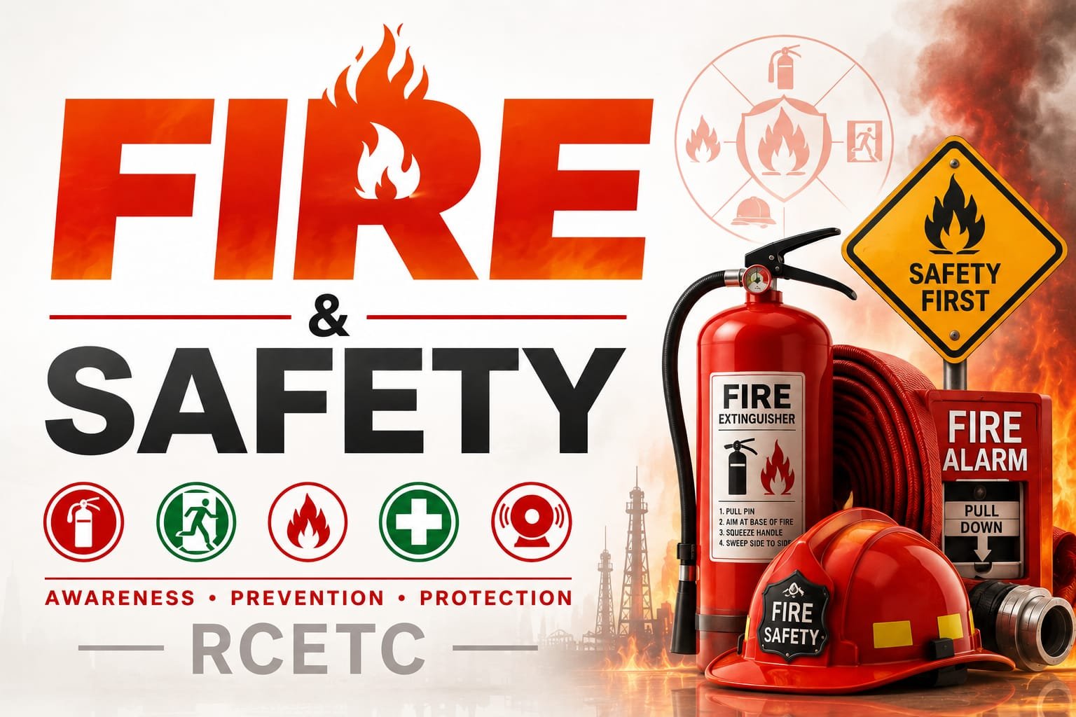 Fire safety banner